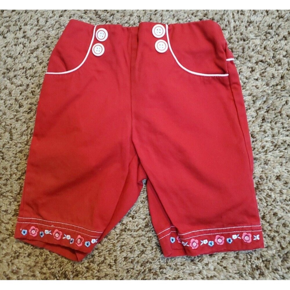 Girl's Carter's 18 month pants red flowers